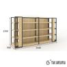 Buy cheap Gondola Miniso Display Rack Morden Style Powder Coating Surface from wholesalers