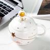Buy cheap Hot Selling Wholesale 400ml Creative 3D Space ball shape Porcelain ceramic astronaut coffee cup mug with lid and spoon from wholesalers