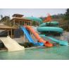Buy cheap Children Pipe Water Slide , Water Park Slide Customized Color 7.5kW / Slide Power from wholesalers