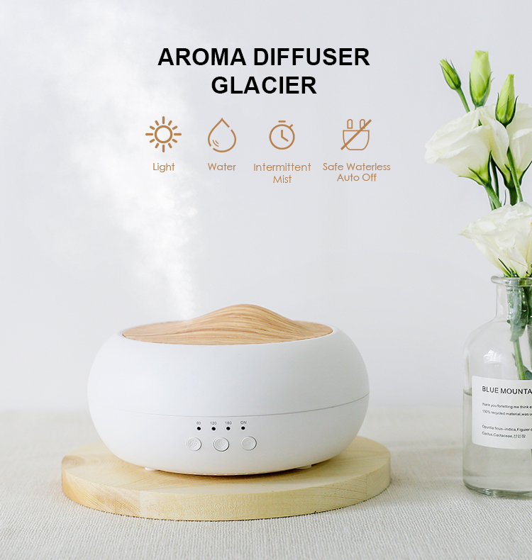 HOMEFISH USB Powered Ultrasonic Aroma Humidifier Tabletop 250ml