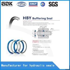 Wholesale Yellow Blue HBY Hydraulic Rod Seals , Buffer Rod Hydraulic Oil Seal Durable from china suppliers