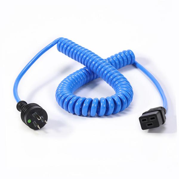 Buy cheap IEC320 C13 Spiral Coiled Medical Power Cord For AC Plug from wholesalers