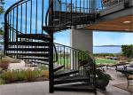 Laminated Glass Tread Custom Spiral Staircase , Stainless Steel Spiral Staircase