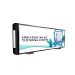 Aluminium Cabinet Taxi Top LED Screen Shock Proof Remote Control Rooftop Car