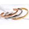 Buy cheap Stainless Steel wheat opening bracelet golden titanium steel bracelet lover couple jewelry gift accessories from wholesalers