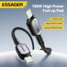 Buy cheap ESSAGER ES-X66 Series 60W 100W USB C to USB C Cable from wholesalers