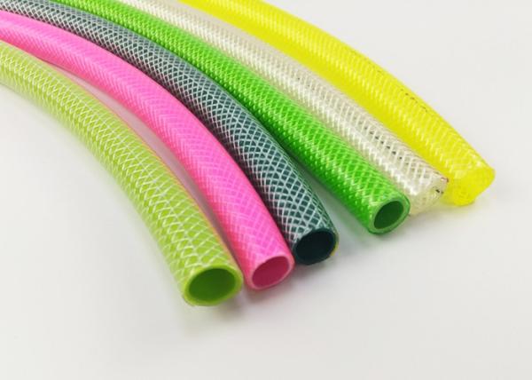 Quality Yellow Fiber Reinforced Pvc Braided Hose Garden Water Hose For Irrigation And Cleaning for sale