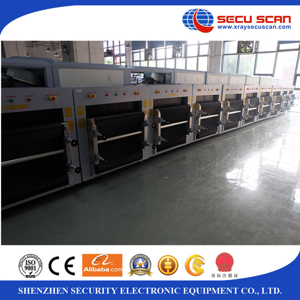 Tunnel X Ray Baggage Scanner Machine High Penetration 38 AWG Guarantte