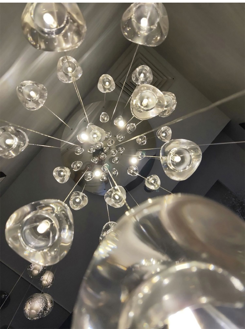 Ceiling Chandelier for Living Room Kitchen Long Staircase morden chandelier stairs(WH-NC-43)
