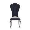 Buy cheap PU Cushion Black Metal Dining Room Chairs 9.2kg Light And Comfortable from wholesalers