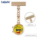 Cute Digital Nurses Clip On Fob Watch 27mm Case Zinc Alloy Waterproof