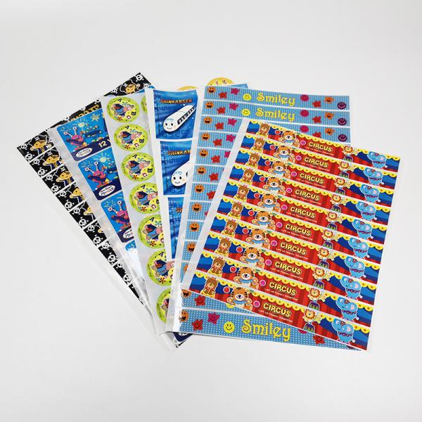 Buy cheap Varnishing Custom Die Cut Stickers CMYK BOPP Film Cartoon Adhesive Label from wholesalers
