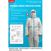 Buy cheap Plastic Disposable Protective Gowns / Disposable Body Suit Good Strength product