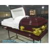 Buy cheap Paper Veneer Casket Solid Wood Caskets Wood Veneer MDF Caskets Cardboard Caskets European Coffins from wholesalers
