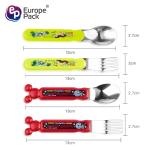 Factory Direct Customized logo stainless steel cute cartoon plastic PS handle