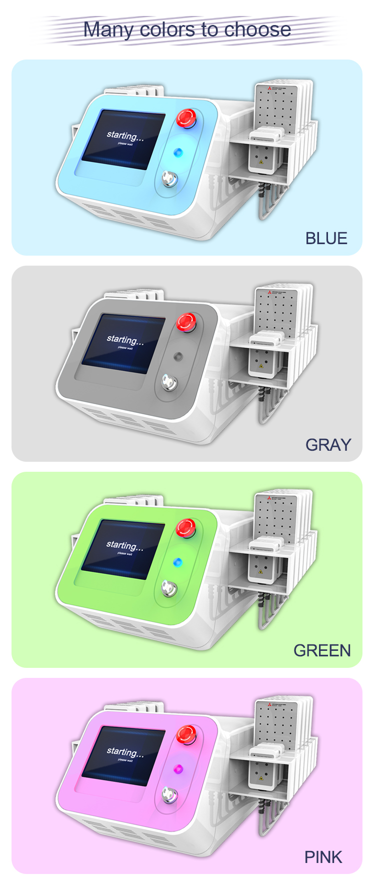 Commercial Portable Weight Loss Lipo Laser Therapy Machine 336 Diode Wavelength