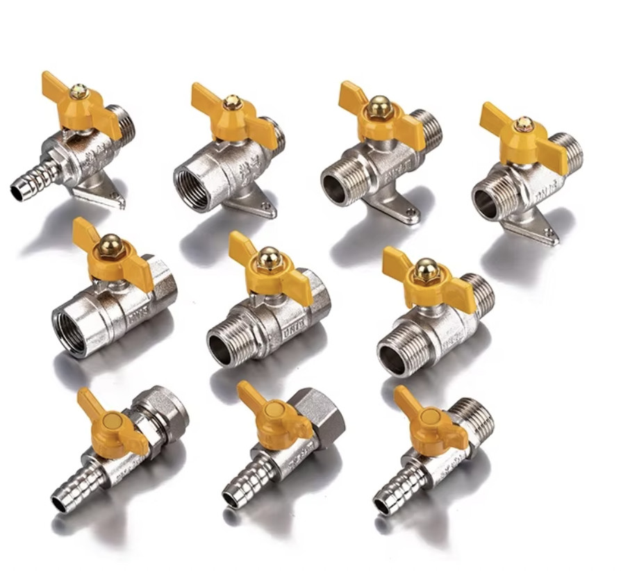 1/2 Inch To 1 Inch Female Threaded 1/2 In Gas brass forged ball valve Nickel Surface