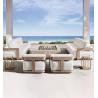 Buy cheap High End Nordic Garden Teak Sofa Lounge Chairs Set For Outdoor Villa Resort Furniture from wholesalers
