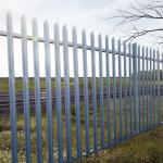 Powder Coated Galvanised Steel Palisade Fencing 1.5m Height