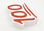 Creative 100 Shaped Red Acrylic Evening Clutch Bags For Women Daily Use