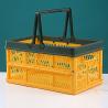Buy cheap 568g Supermarket Collapsible Plastic Basket With Handles from wholesalers