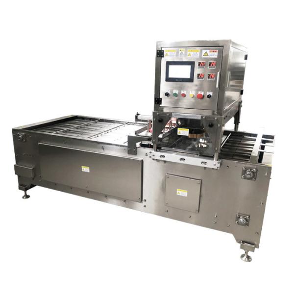 Buy cheap Stainless Steel Automatic Food Tray Sealing Machine Pork Meat Skin Vacuum Packing from wholesalers