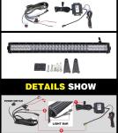 5D Optical Lens Straight Cree Led Driving Light For Truck , 22.5 Inch 120W Led