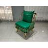 Buy cheap Green Gold Texture 56cm 77cm Wrought Iron Outdoor Sofa from wholesalers