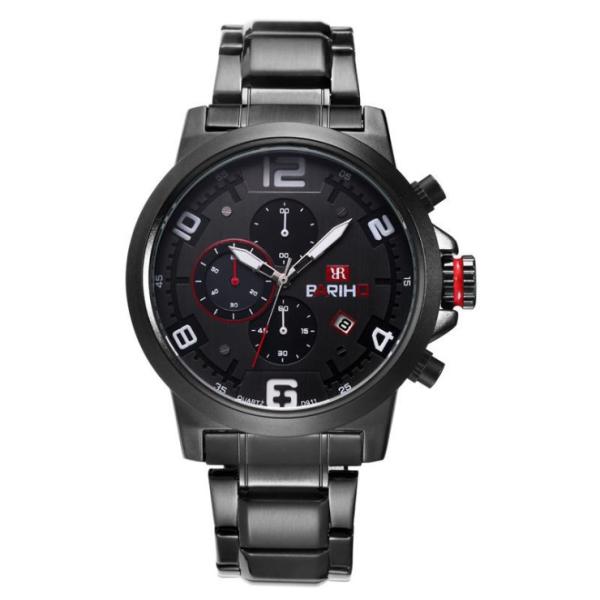 BARIHO Men's Quartz Watch Chronograph Sport Style Miyota Movement 50M Waterproof