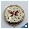 Buy cheap Shinny Gifts Butterfly Design Rhinestone Pocket Mirror Metal Handbag Mirror from wholesalers