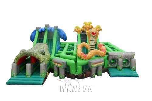 Buy cheap Safe Inflatable Sports Games Forest Animal Exploration Theme For Outdoor Playground from wholesalers