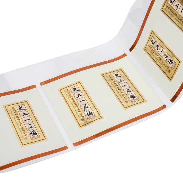 Waterproof Transparent Sticker Paper Roll Printing Custom Logo Adhesive Sticker