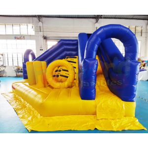 Double Stitching Commercial Inflatable Slide Playground Adult Bouncy Castle