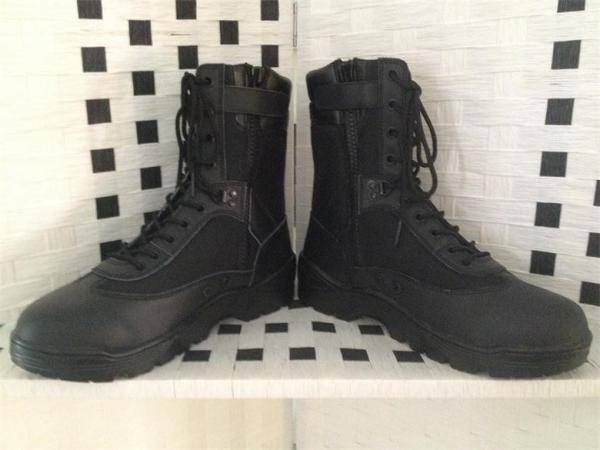 Buy cheap Hot sale black leather boot/combat boot from wholesalers