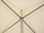 Stainless Steel Iron Base Beach Sunshade Umbrella Deck Mounted Cantilever