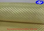 High Strenght Woven Aramid Fabric / 2x2 Twill Yellow Kevlar Aramid Fiber