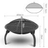 Buy cheap Amazon Patio wood burning fire bowl outdoor cast iron fire pit from wholesalers
