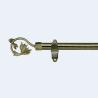 Buy cheap Curtain factory 28mm Anti-Brass Aluminum PND tail-on hook Twisted Pipe Curtain Rod Set With Accessories from wholesalers