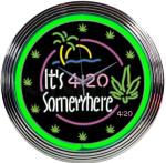 Tower Shape Rohs Neon Light Clocks 60HZ Home Neon Clock