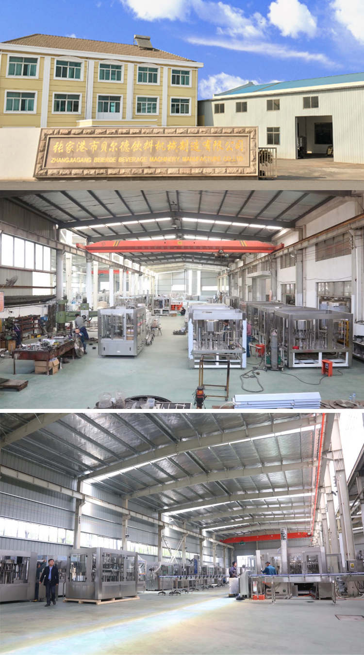 Beierde Carbonated Beverage Filling Machine Cold Drink Filling Machine Gear Drive