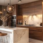 Wood Cabinets Kitchen Set Furniture Modern Kitchen Cupboard Set Cabinet Custom