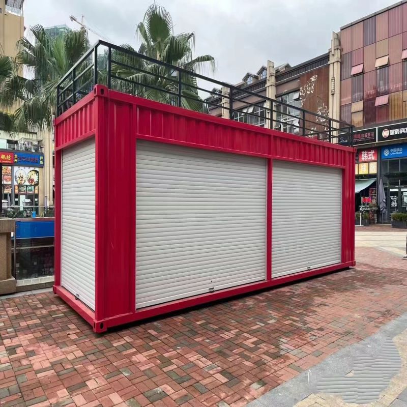 Mobile Living Container House Foldable Expandable Prefab Tiny Easy to Assemble Steel Door