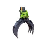 Excavator Rotating Hydraulic Log Grapple For Wood Rock Stone