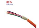 Tight Buffer Fiber FTTH 1-4 Core Indoor Fiber Optic Cable Of Flame Retardant