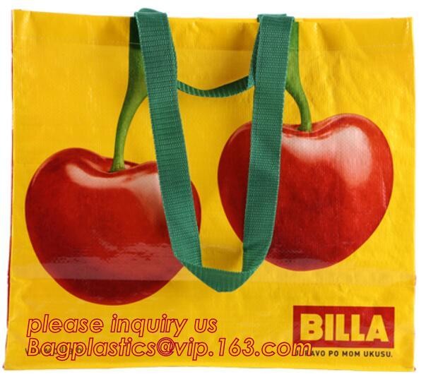 Factory custom recyclable folding laminated pp non woven bag shopping with heat transfer printing non woven fabric carry