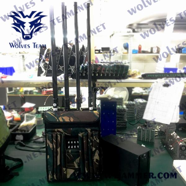 Buy cheap CDMA 5G RF Signal Backpack Jammer GSM 90W 3G 4G Signal Jammer from wholesalers