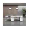 Buy cheap Open Working Area Office Furniture Workstations with Melamine Surface Wooden Type from wholesalers
