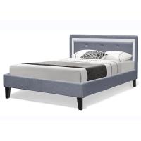 Buy cheap 150*200cm Fabric Plywood Bed Frame Upholstered Modern Simple product