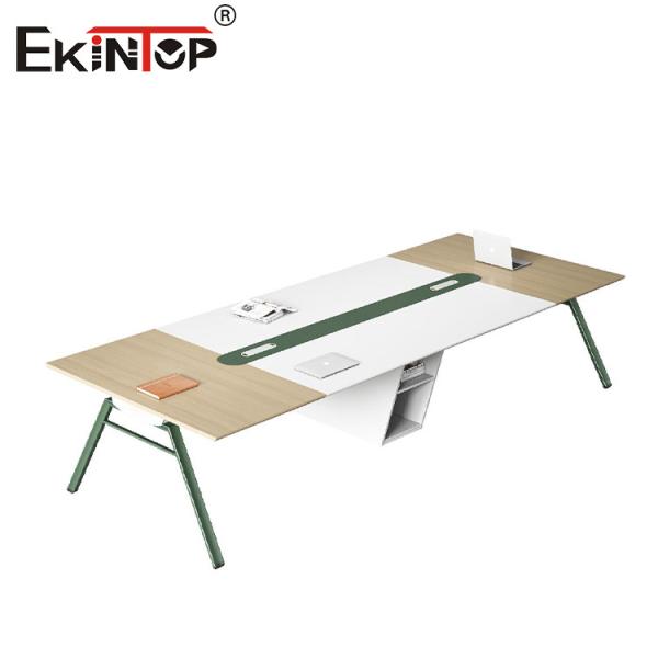 Buy cheap Modern Style Office Conference Table Wood Material Metal Legs Customizable from wholesalers