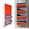 Buy cheap KD Packaging 23KG Red Wooden 4 drawers Mirrored Shoe Cabinet from wholesalers